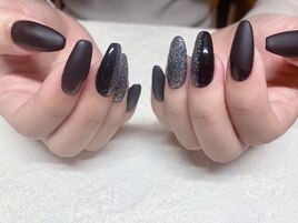 マットブラックネイル