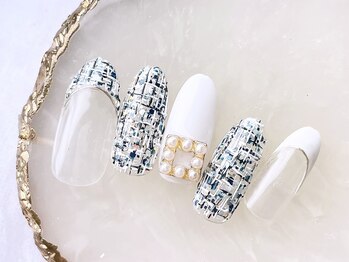 ネイルサロンフォーユー(for u)/ツイードネイル¥8980