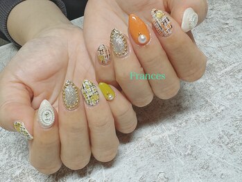 フランセス(Frances)/オーダーネイル ツイード柄