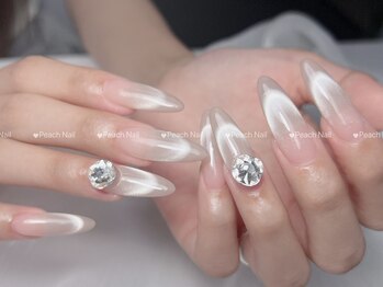 ピーチネイル 大塚(Peach Nail)/チップ長さだしxマググラデ