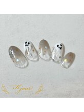 ケージュール(Kjour)/ハロウィンオバケネイル