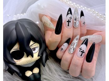 ネイル アリーズ セカンド(nail Allies 2nd)/黒フレンチ クロムパーツ