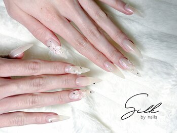 シルク バイ ネイルズ(Silk by nails)の写真/すらっと綺麗な美フォルム◎韓国・ワンホンに映える長さ出し