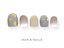 マリー ネイルズ いわきラトブ店(MARIE NAILS)/定額7700円税込 ブルー 0323a