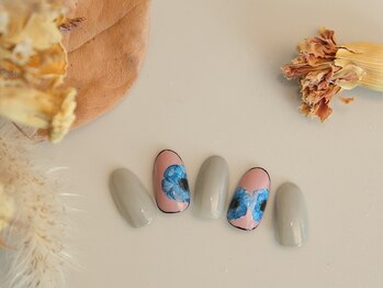 オーシャンネイル(ocean nail)の写真/【完全個室♪】水彩フラワー/ニュアンス/流行アートも◎極上のおしゃれ空間でごゆっくりお過ごしください☆