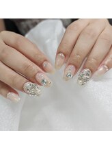 ユジャスタイル(Yooja style)/リボン埋め尽くしネイル