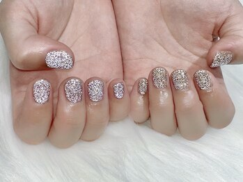 ヒールネイル(heal nail)/アシメ flashラメ.