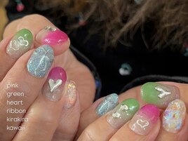 カラフルニュアンスネイル