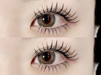 ルチア 下松店(LUCIA)の写真/【下松ゆめタウン前】下がりまつげの方もLDカールで上がるマツエク◎下まつげエクステで中顔面短縮！