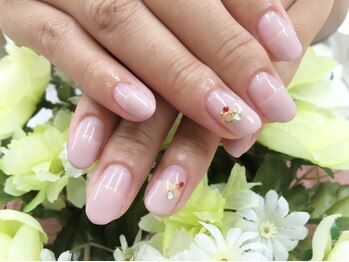 プルミエ ネイル(Premier Nail)/ヌーディ☆ストレートフレンチ