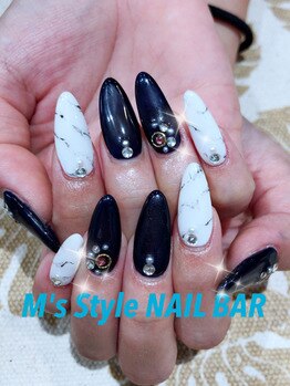 エムズスタイル ネイルバー(M's Style NAIL BAR)/スカルプ★ミディアム★付け放題