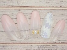 ワンネイル(ONE NAIL)/＃ニュアンスフラワーネイル