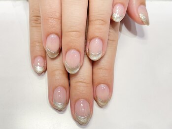 クォーターリゾートネイル(QUARTER RESORT nail)/マグネットフレンチネイル☆