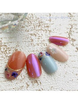 ネイルサロン クイル(QUILL)/4月フラワー(1)