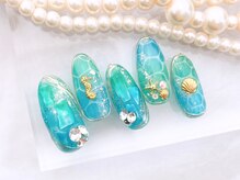 ネイルサロンフォーユー(for u)/たらしこみネイル¥8980
