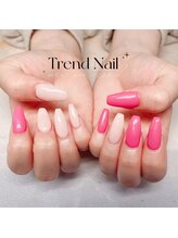 トレンドネイルスタジオ(Trend Nail Studio)/ワンカラーのスカルプ長さ出し！