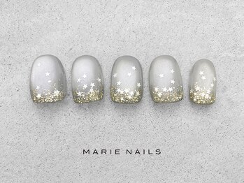 マリーネイルズ 青山店(MARIE NAILS)/☆9900円 キラキラ 0109a