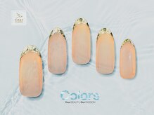 カラーズ荻窪 ネイルラウンジ(Colors Ogikubo Nail Lounge)/ヌーディー×ガラスフレンチ