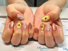 夏のヒマワリネイル☆