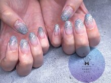フラッフィーラビットネイル(fluffy rabbit nail)/ワンカラー　ラメグラ　シルバー