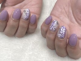 パラジェル　藤の花ネイル