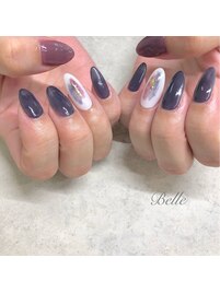 塗りかけネイル