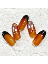 ミュナ(myuna)/クリアブラウンフレンチネイル