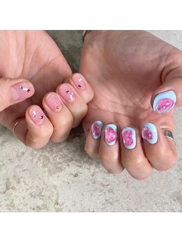 レイネイル 岐阜茜部店(RAY NAIL)/クリアアシメネイル