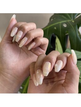 ミントリーフ バイ リート(Mint leaf by Reat)/ホワイトインクネイル