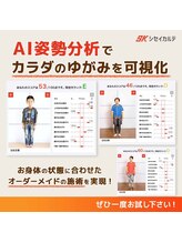 よくする CoCoLo新潟/AI姿勢分析でカラダの歪みを測定