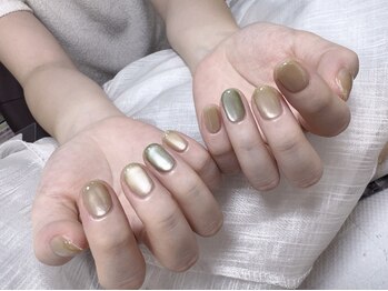 ネイルナナ(Nail NaNa)の写真/【オフ無料・全メニューケア込み】◇ワンカラー¥3980/マグネット¥4480◇いつでもお得にネイルが楽しめる♪
