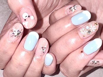 雪の結晶ネイル＊