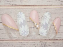 ワンネイル(ONE NAIL)/＃ニュアンスフラワーネイル