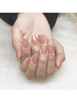 リリカネイル(Ririka nail)/ワンカラー×メタリック