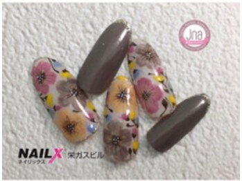 ネイリックス 栄ガスビル(NAILX)/くすみカラーで大人女子ネイル☆