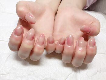 ネイルアンドアイラッシュサロン エスポアール(nail&eyelash salon espoir)/桃ネイル♪ 75分コース