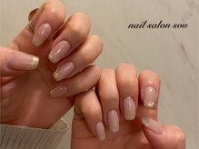 ネイルサロン ソウ 京橋店(Nail Salon Sou)/オーロラフレンチ