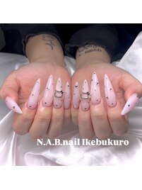 ピンクラメワンカラー