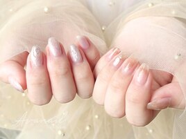 うるうるニュアンス夏ネイル