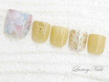 ラグジュアリーネイルズ オオミヤ(Luxury Nails Omiya)/ふんわり*手描きフラワー
