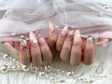 チャロム(Charom)/ガーリーチェックネイル