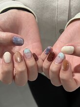 ジュアネイル(jouer nail)/レース　ドットネイル