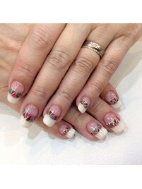 ステンドグラス風ネイル