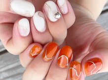 ミリ(mili)/夏のホワイト＆オレンジ