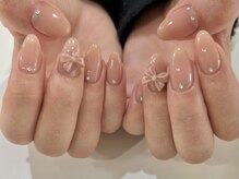 アイネイルズ 渋谷店(I nails)/【Karin.m】ピンクリボン
