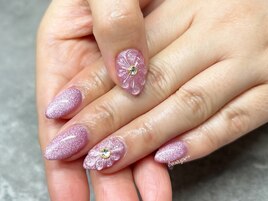 マグネット＋お花ワンポイント