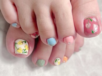 ブリスフルハピネス(Blissful happiness)/チューリップ!フットネイル