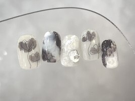 大人フラワーネイル