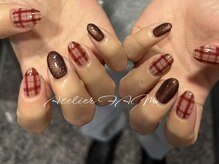 アトリエファム 上本町店(Atelier FAM)/チェックネイル