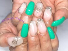 アン ジョーヌドラゴ/【自爪ネイル】ミラーアート